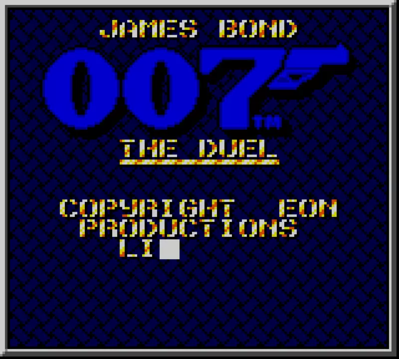 Image n° 1 - titles : James Bond 007 - The Duel
